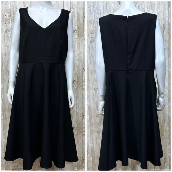 Torrid At The Knee Studio Refined Crepe Skater Dress NWT [1144] - Picture 2 of 8